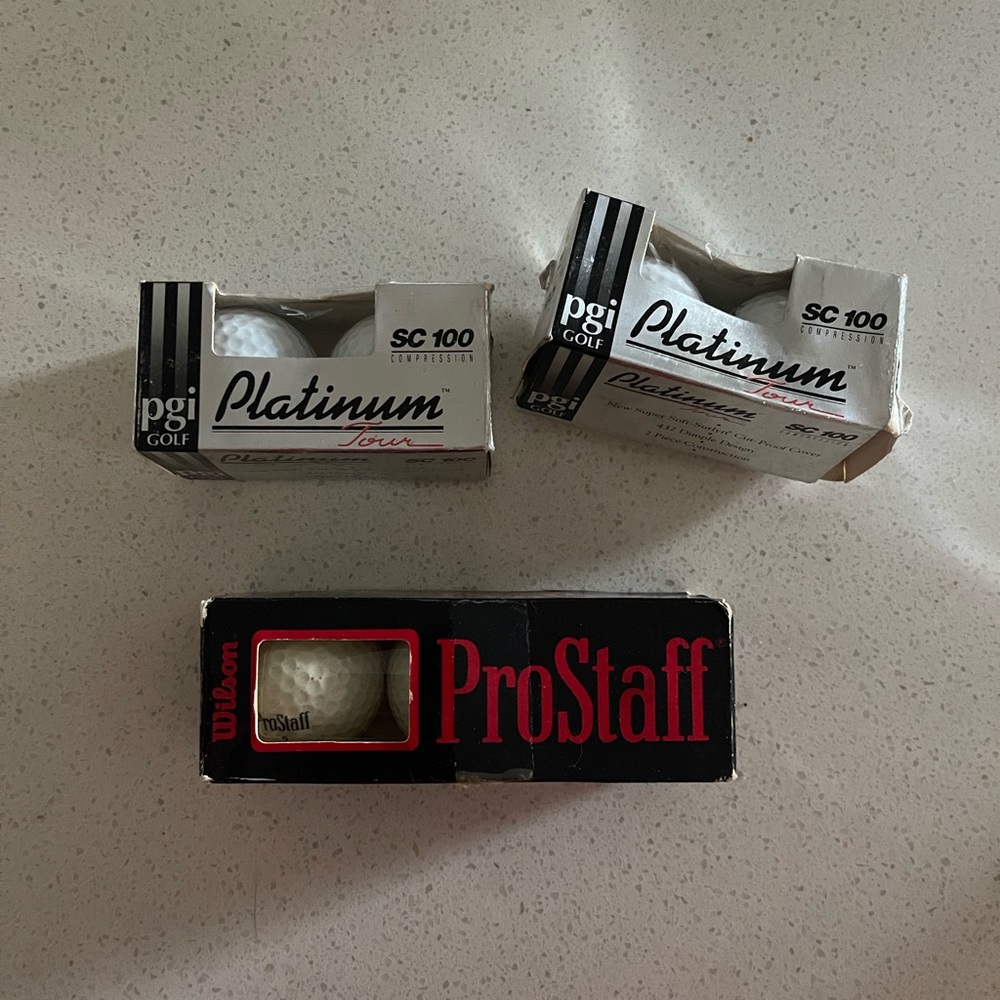 VINTAGE Golf Balls, new factory sealed